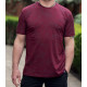 Футболка мужская Red Down 2XL–5XL, большие Турция, хлопок, свободная XXXL,Бордовый