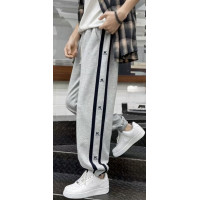 Брюки подростковые Huazaier свободные с евроманжетами – streetwear стиль,Серый, 170