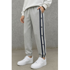 Брюки подростковые Huazaier свободные с евроманжетами – streetwear стиль,Серый, 158
