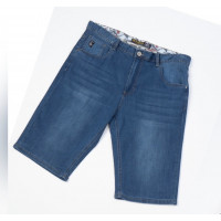 Мужские джинсовые шорты большого размера Fangsida , летние, хлопок с эластаном, для полных мужчин, 46, Синий