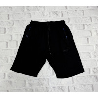 Мужские трикотажные шорты большого размера Cramp, Турция, ткань двунитка, тянутся, , Черный, 6XL