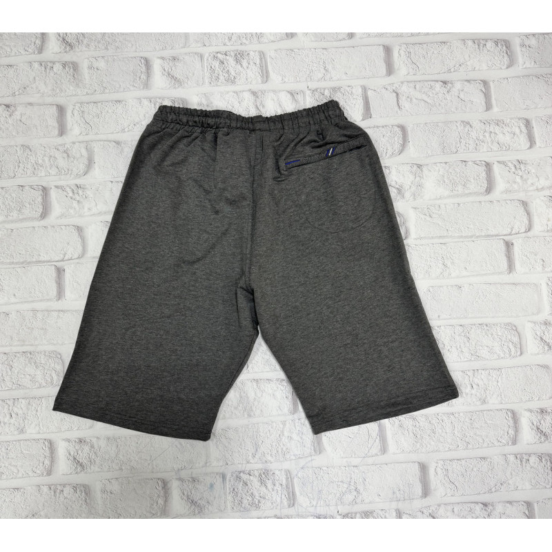 Мужские трикотажные шорты большого размера Cramp, Турция, ткань двунитка, тянутся, , Темно-серый, 5XL