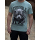 Футболка мужская Daniel Jones Trouble принт собака, XXL,Зеленый