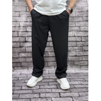 Мужские широкие брюки багги скейтер Willmen Турция — коттон, стиль streetwear , 36, Черный