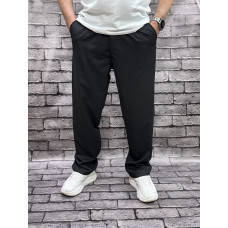 Мужские широкие брюки багги скейтер Willmen Турция — коттон, стиль streetwear , 36, Черный