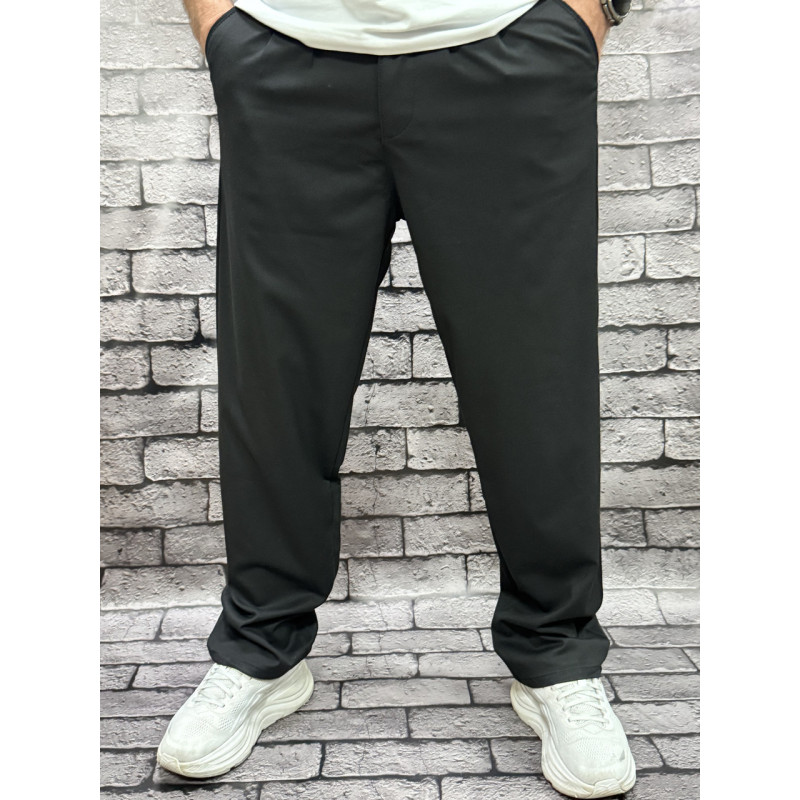 Мужские широкие брюки багги скейтер Willmen Турция — коттон, стиль streetwear , 28, Черный