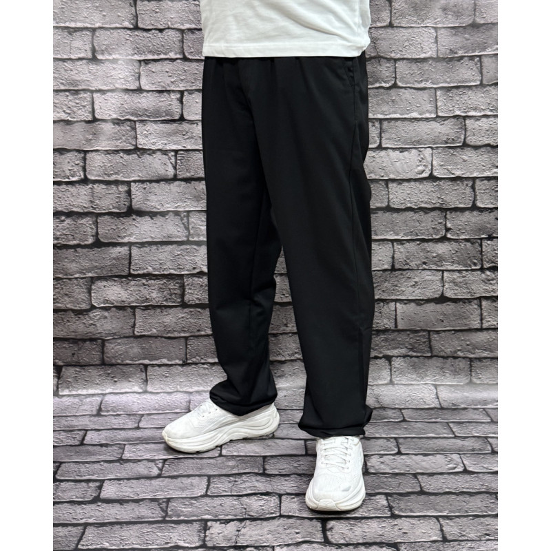 Мужские широкие брюки багги скейтер Willmen Турция — коттон, стиль streetwear , 29, Черный