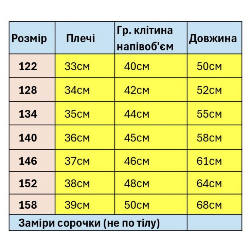 Вышиванка для мальчика Козачок 7–13 лет, короткий рукав, поплин, 158,  Белый с синим