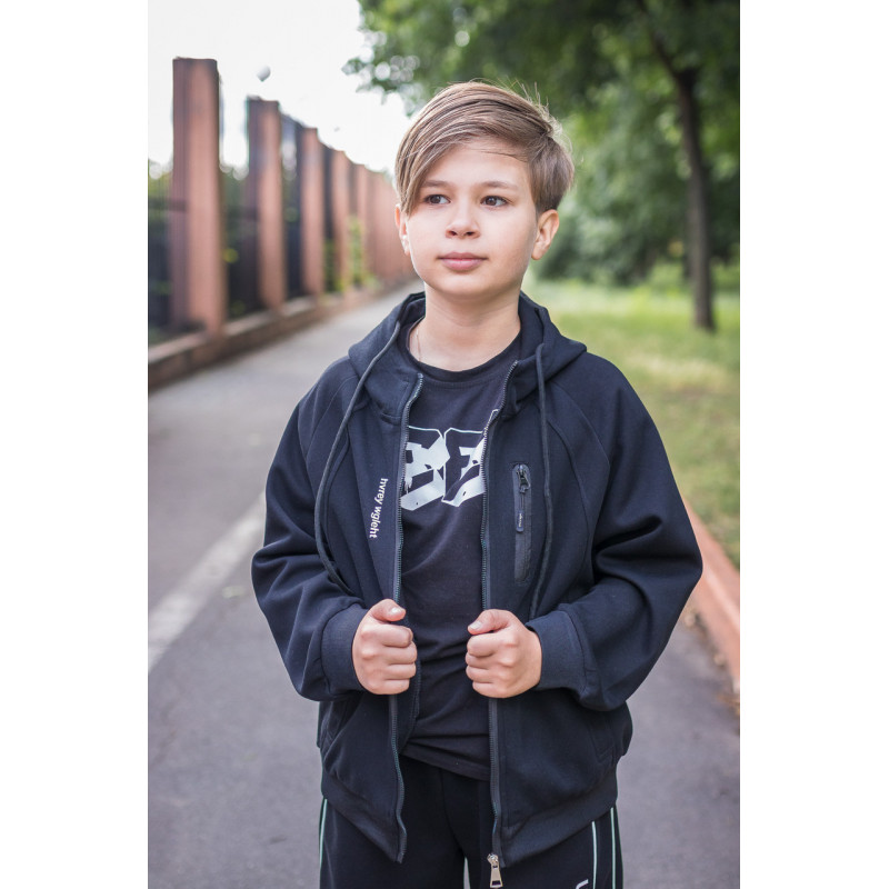 Костюм для мальчика Alder спортивный оверсайз , Черный 158