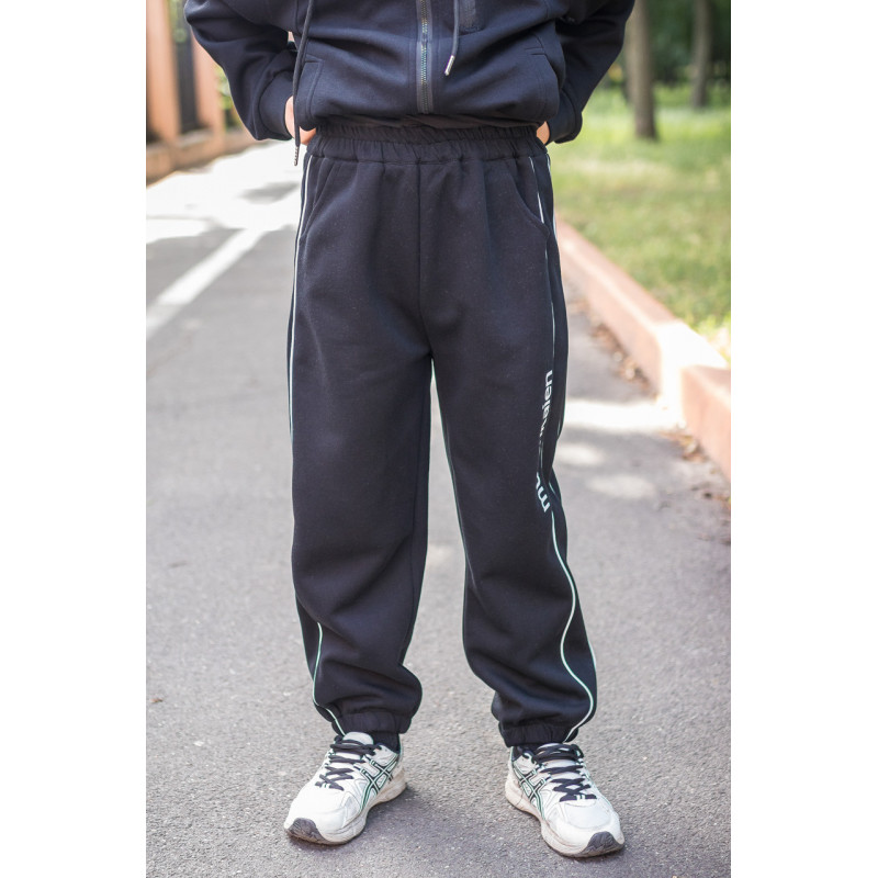 Костюм для мальчика Alder спортивный оверсайз , Черный 158