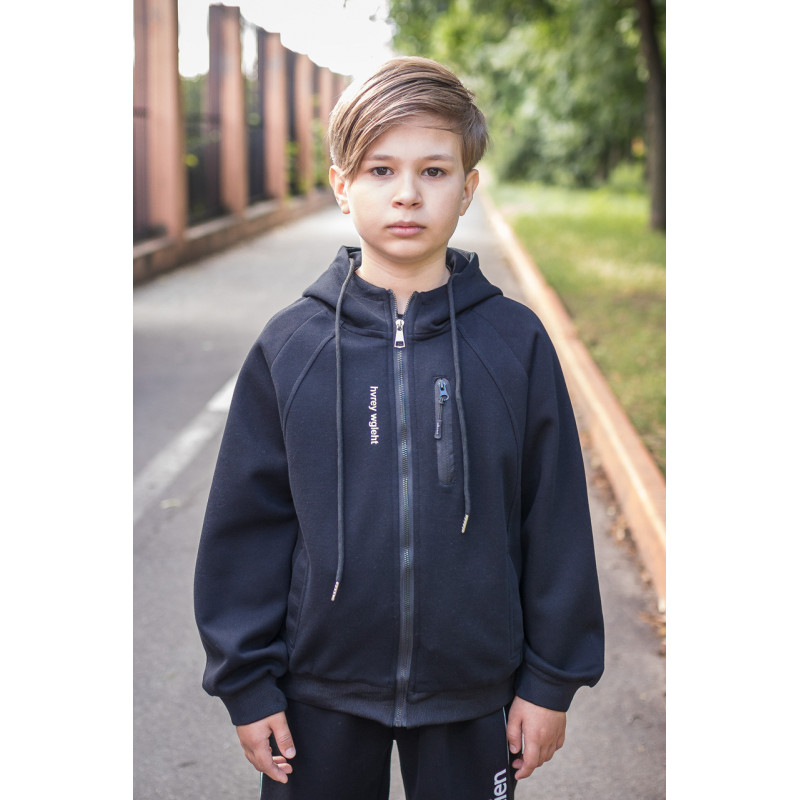 Костюм для мальчика Alder спортивный оверсайз , Черный 158