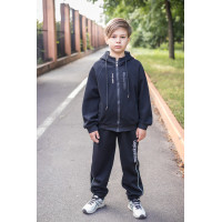 Костюм для мальчика Alder спортивный оверсайз , Черный 146