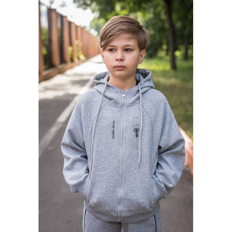 Костюм для мальчика Alder спортивный оверсайз , Серый 134