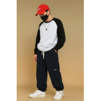 Детские спортивные штаны Alder на манжете, двунитка, хлопок, 7–12 лет,Черный 152