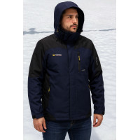 Мужская термокуртка Audsa большие размеры Турция демисезонная осень весна,Синий, XXXL