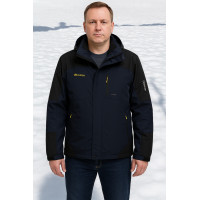 Мужская термокуртка Audsa большие размеры Турция демисезонная осень весна,Синий, 5XL