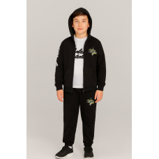 Спортивный костюм Dola Elvin из трёх вещей для мальчика 8–14 лет, двунитка трикотаж, Черный 164