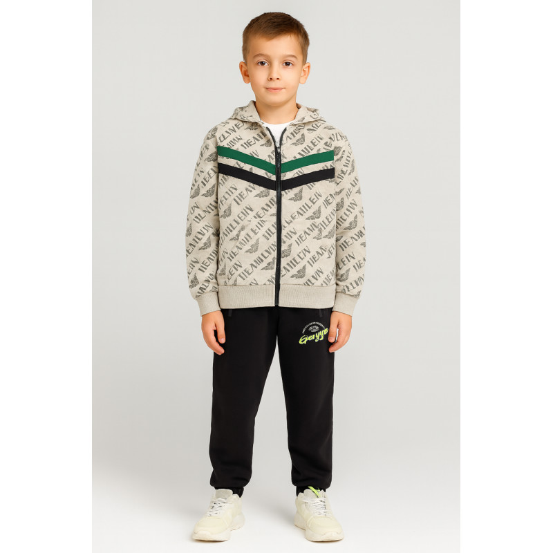 Спортивный костюм Dola Elvin для мальчика 8–15 лет, худи и штаны,Мокко 134