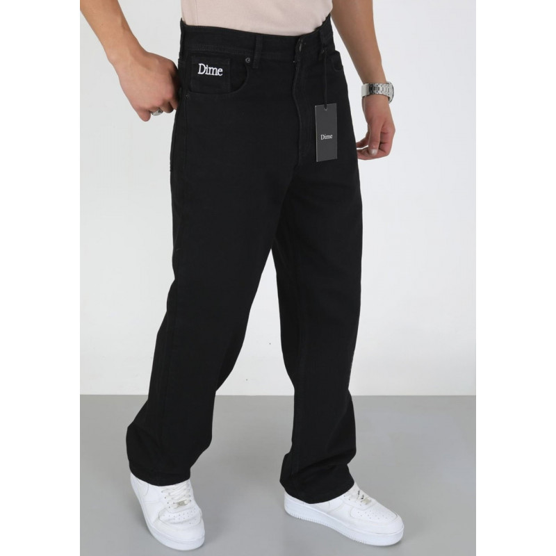 Джинсы мужские Dime скейтеры широкие Турция,29  Черный
