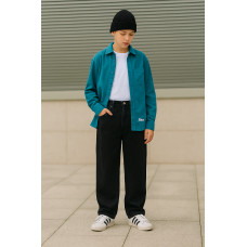 Джинсы Dime широкие скейтеры бегги подростковые 10–18 лет Willmen Турция,Черный 140