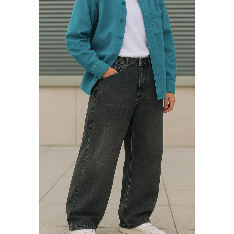 Джинсы Dime широкие скейтеры бегги подростковые 10–18 лет Willmen Турция,Темно-серый 176