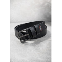 Ремень кожаный мужской Diplom черный классический 40 мм под джинсы и брюки