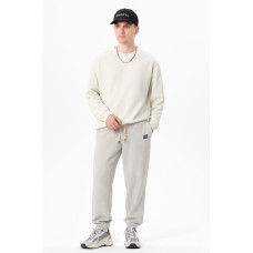 Штаны спортивные Alder багги широкие с евроманжетом для мальчика 10-17 лет, хлопок плотные,Серый 146