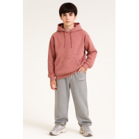 Спортивные штаны SQWZ для мальчика 11–18 лет — тёплые широкие багги скейтеры на плюше,Серый, 176