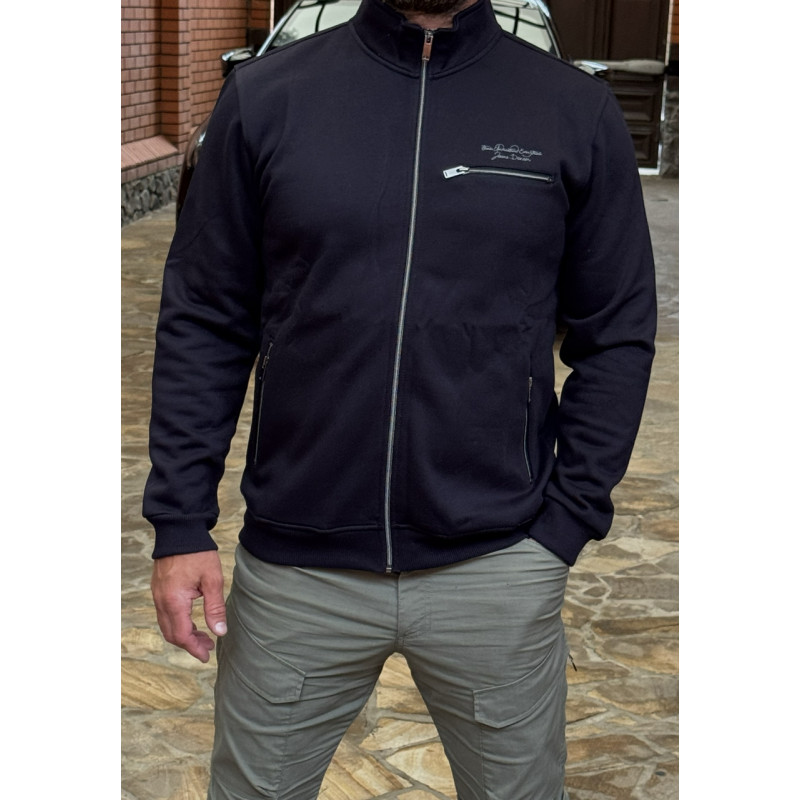 Батник Red Down мужской теплый на флисе большие размеры Турция,Темно-синий, 4XL