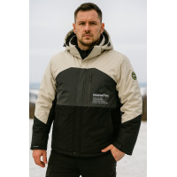 Мужская куртка Snow зимняя термо мембрана водоотталкивающая теплая размеры M-3XL,Бежевый,L