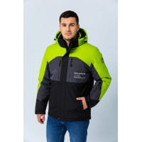 Мужская куртка Snow зимняя термо мембрана водоотталкивающая теплая размеры M-3XL,Салатовый,XL