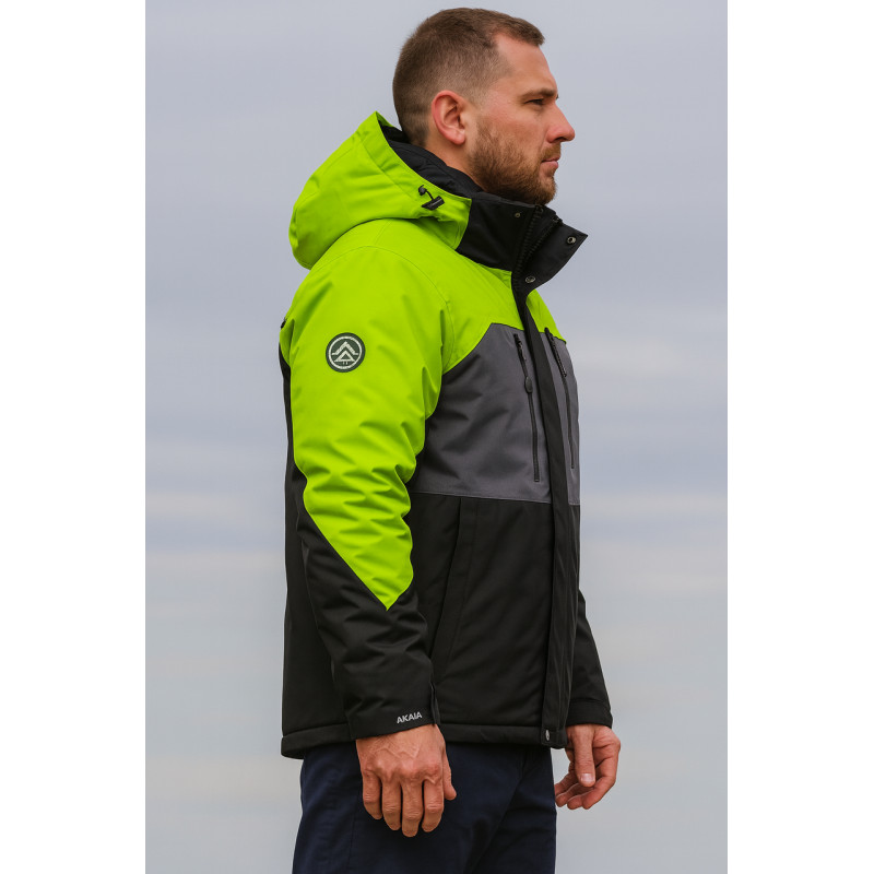 Мужская куртка Snow зимняя термо мембрана водоотталкивающая теплая размеры M-3XL,Салатовый,XXXL