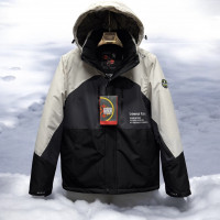 Мужская куртка Snow зимняя термо мембрана водоотталкивающая теплая размеры M-3XL,Молочный,XL