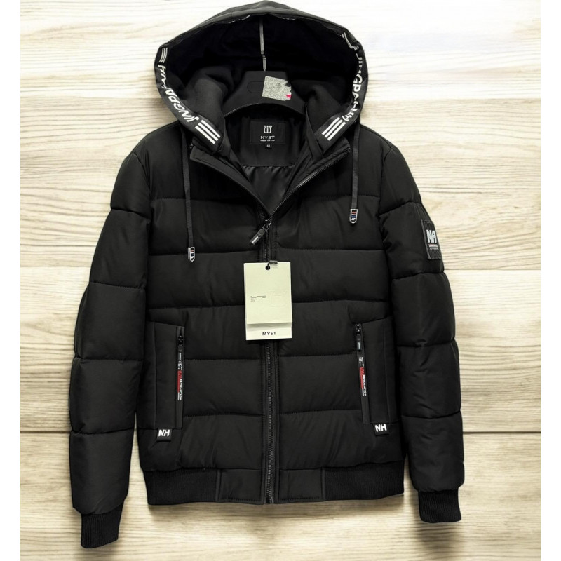 Мужская зимняя куртка Myst, короткая модель с манжетами, утеплитель холофайбер, Турция,Оливковый,XXL