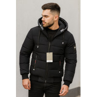 Мужская зимняя куртка Myst, короткая модель с манжетами, утеплитель холофайбер, Турция,Черный,XXL