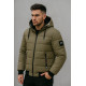 Мужская зимняя куртка Myst, короткая модель с манжетами, утеплитель холофайбер, Турция,Оливковый,XL