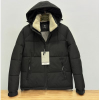 Куртка зимняя Myst мужская пуфер свободная, холофайбер, Cold Stop, воротник с плюшем,Графит,XL