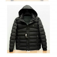 Куртка мужская Saz еврозима, большие размеры 4XL-9XL, флисовая подкладка, холофайбер,Черный,7XL