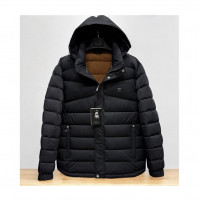 Куртка мужская Saz еврозима, большие размеры 4XL-9XL, флисовая подкладка, холофайбер,Темно-синий,8XL