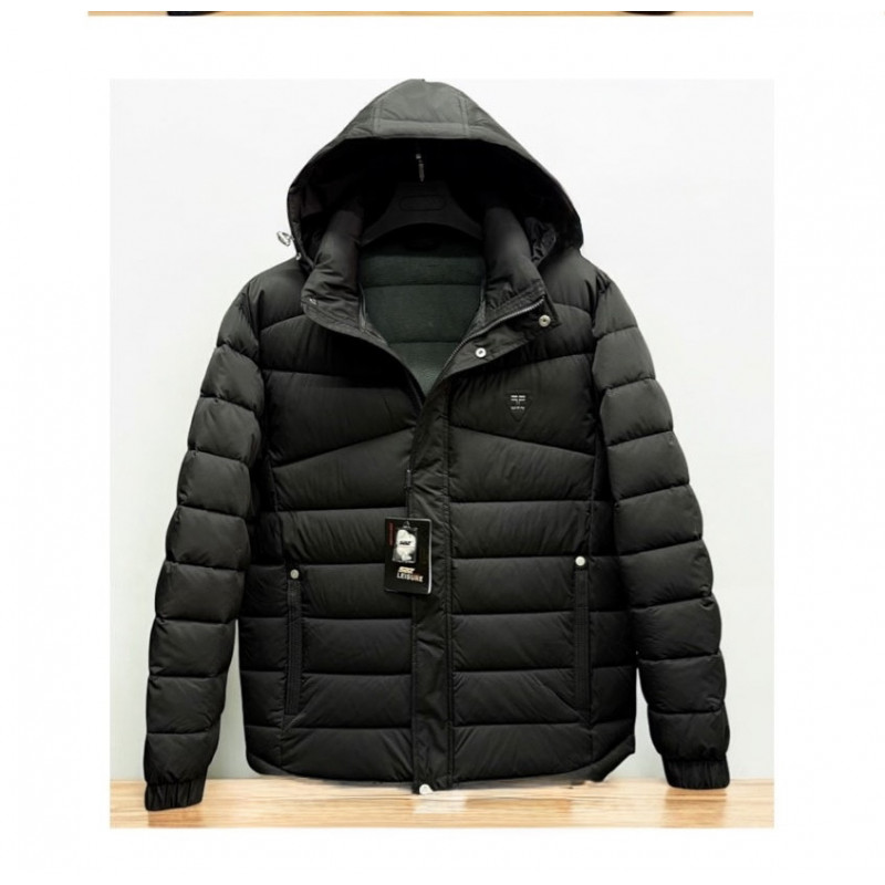 Куртка мужская Saz еврозима, большие размеры 4XL-9XL, флисовая подкладка, холофайбер,Темно-синий,5XL