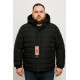 Куртка зимняя Boos & Jack мужская больших размеров 5XL-10XL с утеплителем тинсулейт,Черный,9XL