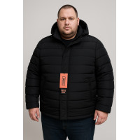 Куртка зимняя Boos & Jack мужская больших размеров 5XL-10XL с утеплителем тинсулейт,Темно-синий,6XL