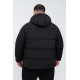Куртка зимняя Boos & Jack мужская больших размеров 4XL-9XL  тинсулейт, капюшон отстёгивается, Черный,4XL