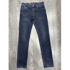 Джинси чоловічі DSGATARD2 теплі на флісі, зріст 36, зимові прямі,30 Синій