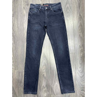 Джинси чоловічі DSGATARD2 теплі на флісі, зріст 36, зимові прямі,36 Синій