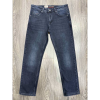 Джинси чоловічі DSGATARD2 теплі на флісі, зріст 32, зимові прямі,34 Синій