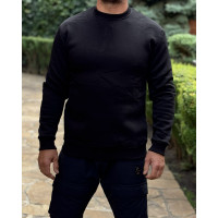 Світшот чоловічий Braazi теплий з флісом всередині, розміри S-XXL,S, Чорний