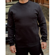 Світшот чоловічий Vicente теплий M–XXL лакосту з флісом всередині, XL, Чорний