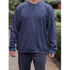 Свитшот мужской Red Down большой размер 6XL–9XL селаник микровельвет мягкий,6XL, Темно-синий