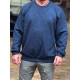 Свитшот мужской Gaballi большой размер 6XL–9XL жаккард плотный мягкий Турция,8XL, Темно-синий